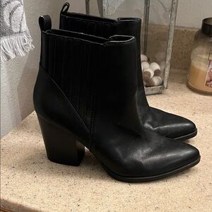 Indigo Sleek Black Ankle Boots